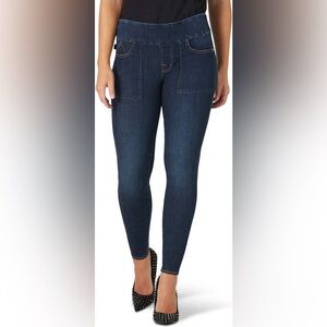 Rock & Republic Denim Fever Women's Dark Blue Pull-On Skinny Jeans Jegging